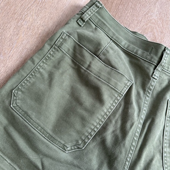 Madewell The Perfect Vintage Fatigue Short Olive Green Shorts - Picture 6 of 6